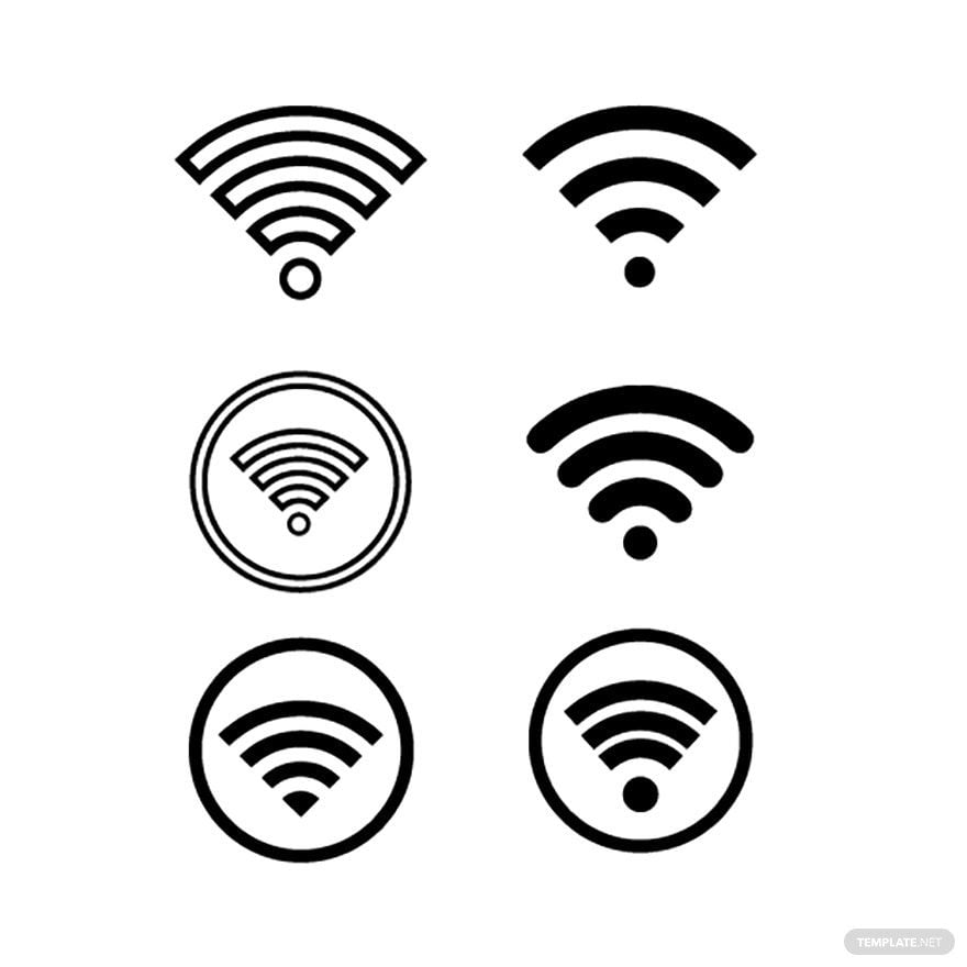 Wifi Shape Vector in Illustrator, EPS, SVG, JPG, PNG