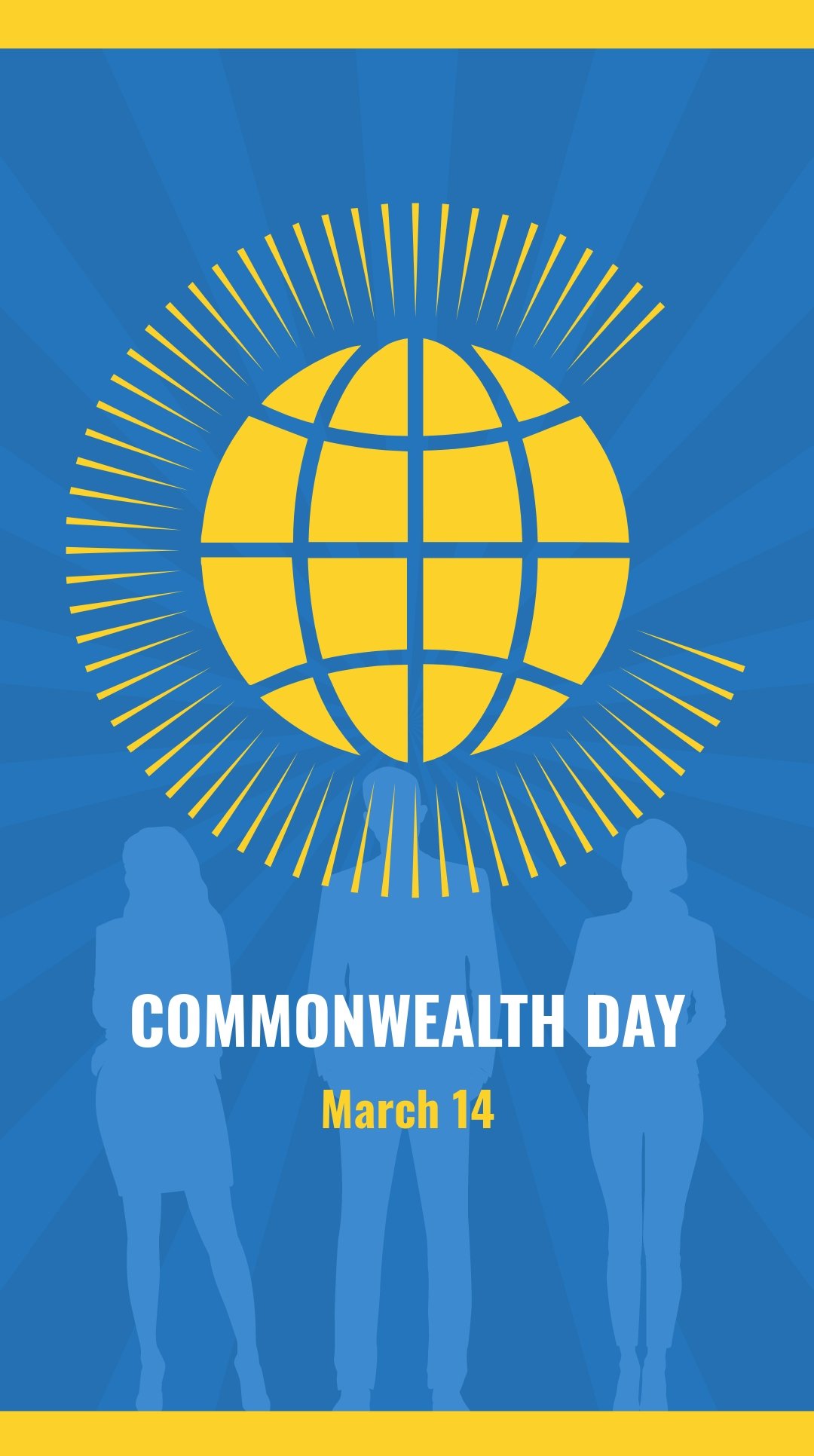 Free Commonwealth Day WhatsApp Post Template