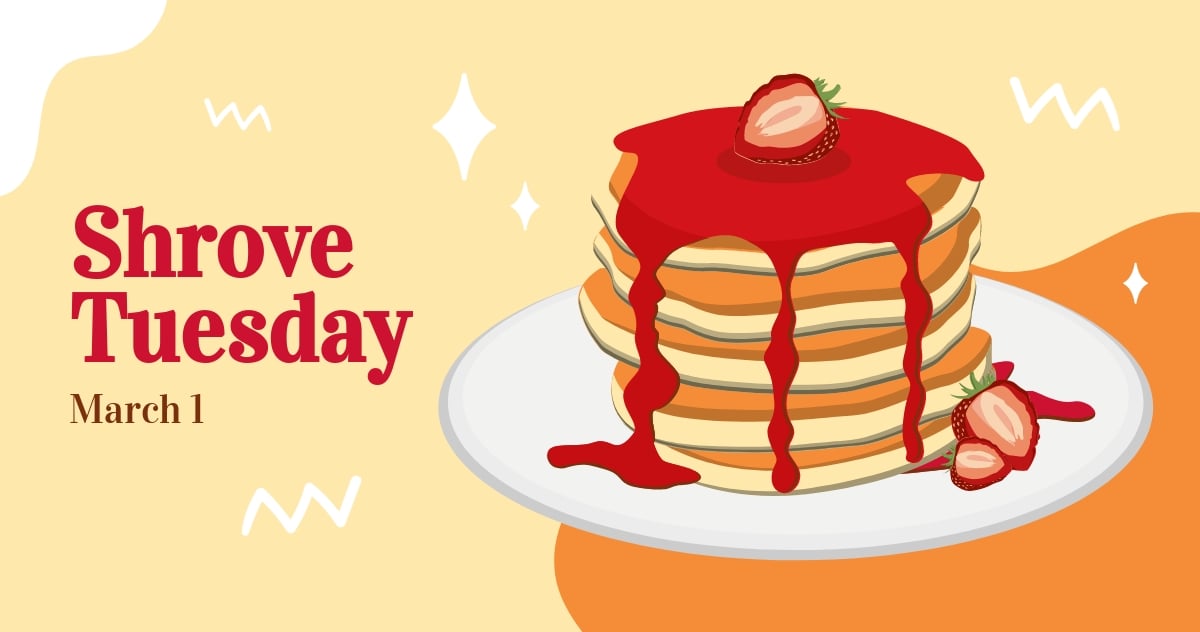 Free Shrove Tuesday Facebook Post Template