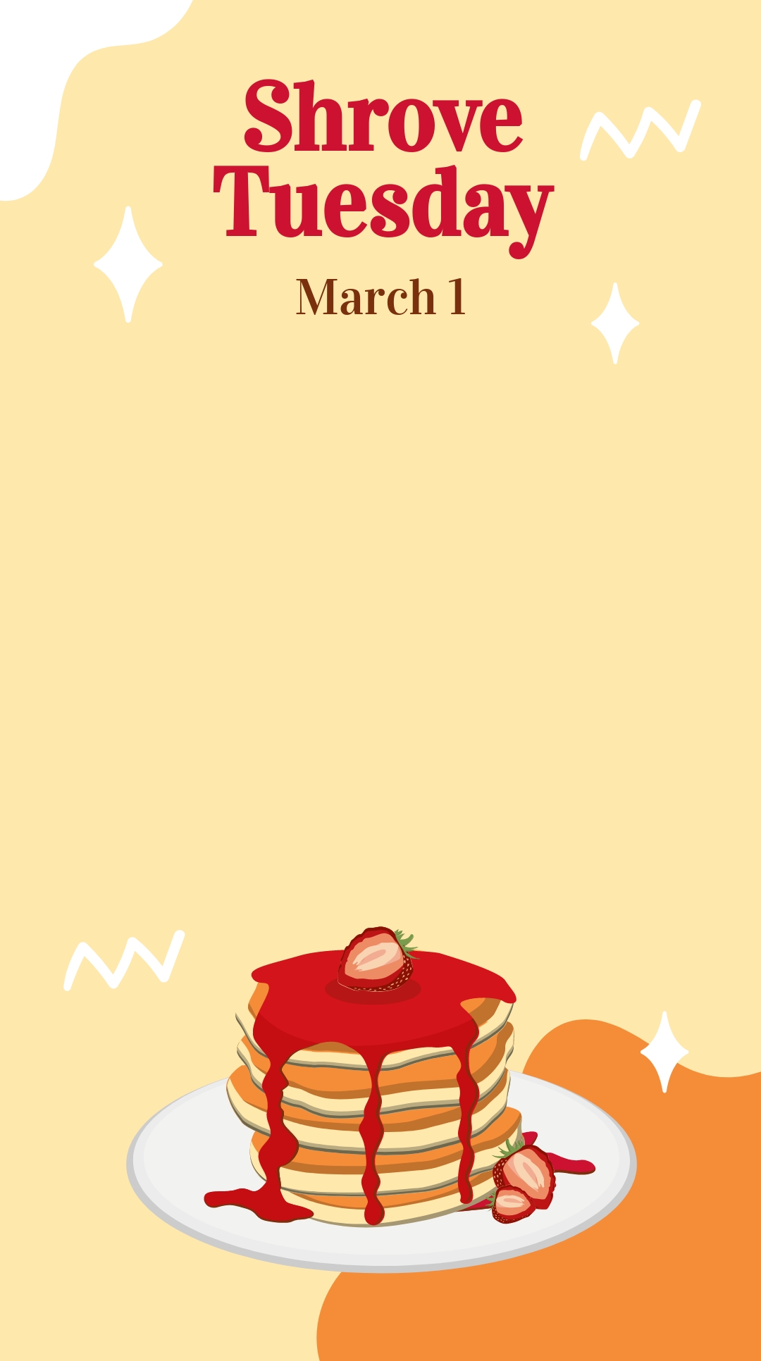 Shrove Tuesday Snapchat Geofilter Template