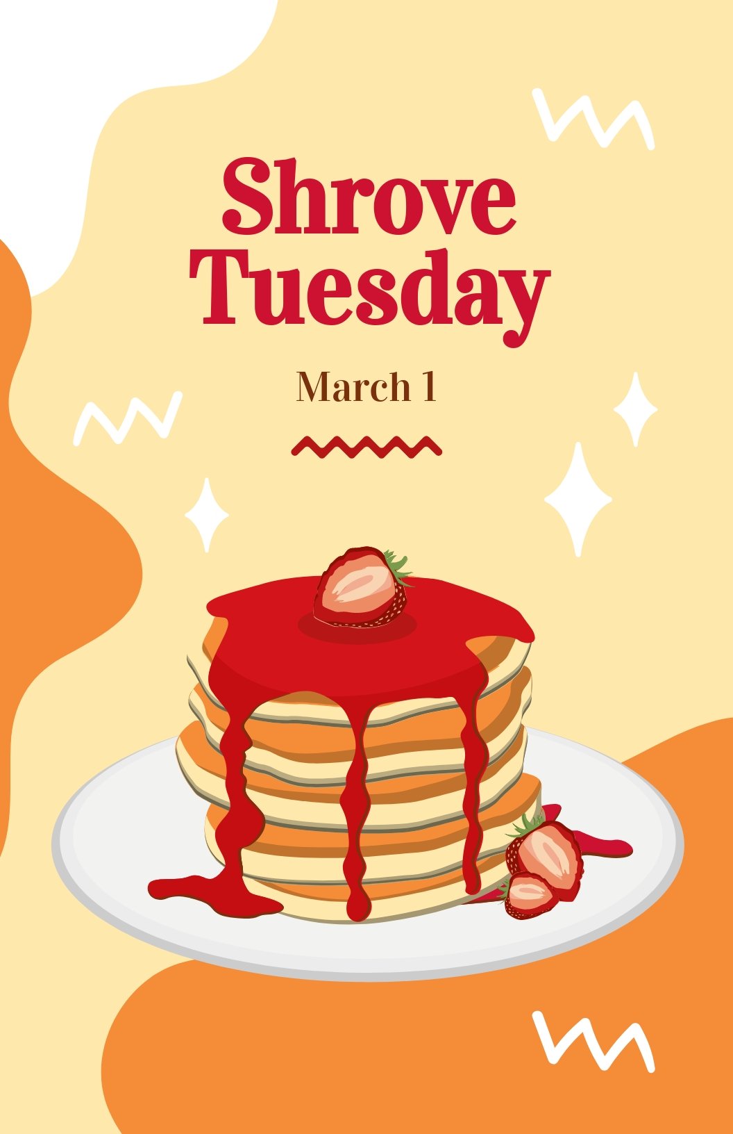 Shrove Tuesday Poster Template