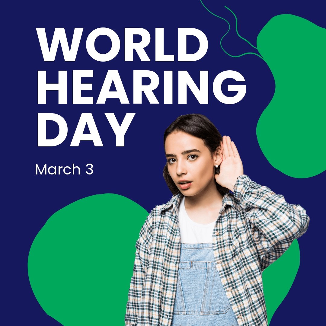 Free World Hearing Day Instagram Post Template