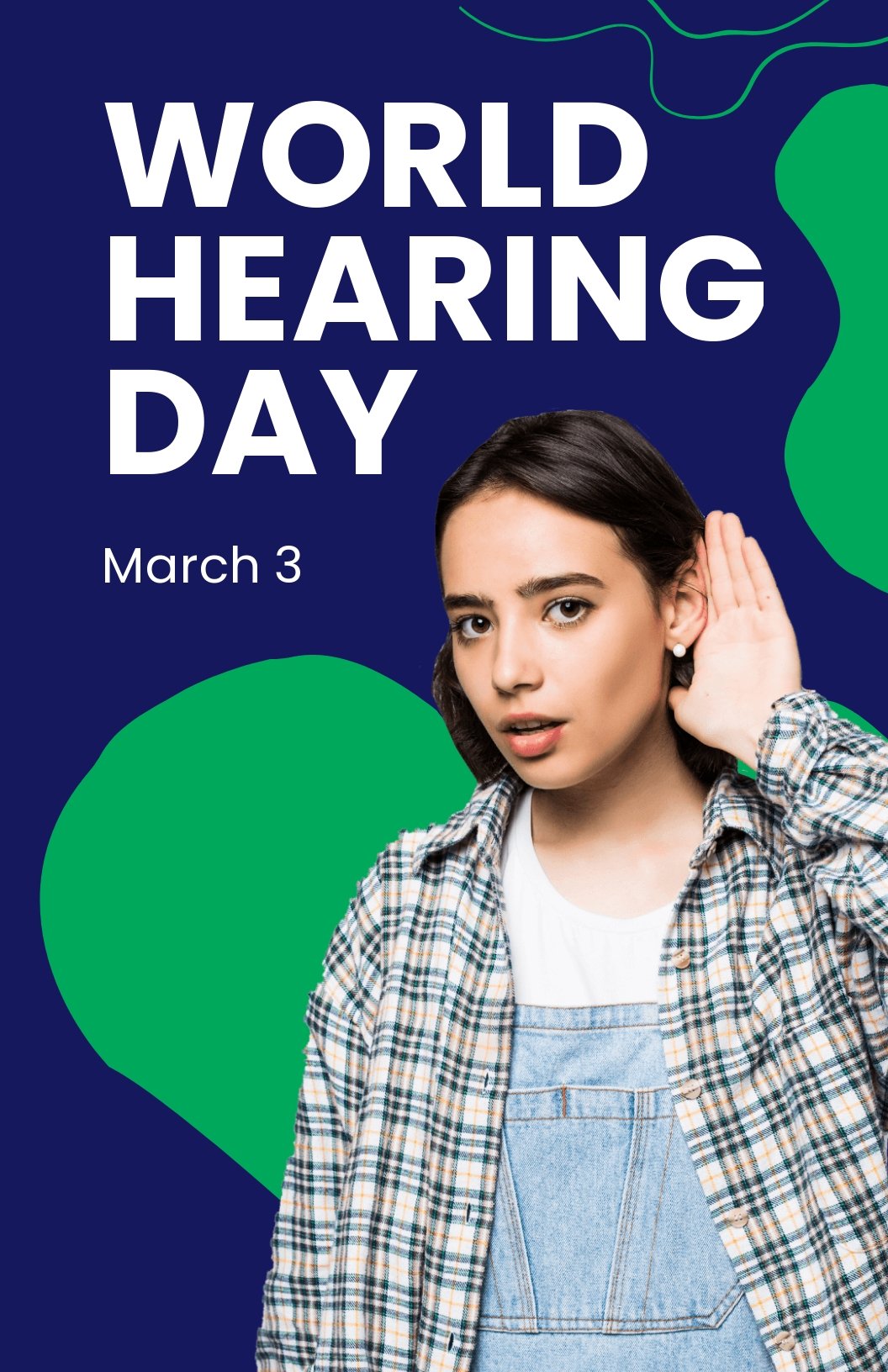 World Hearing Day Poster Template