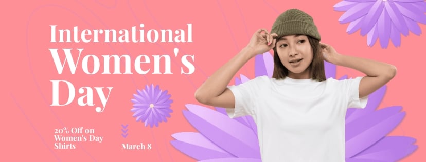 Women's Day Offer Facebook Cover Template