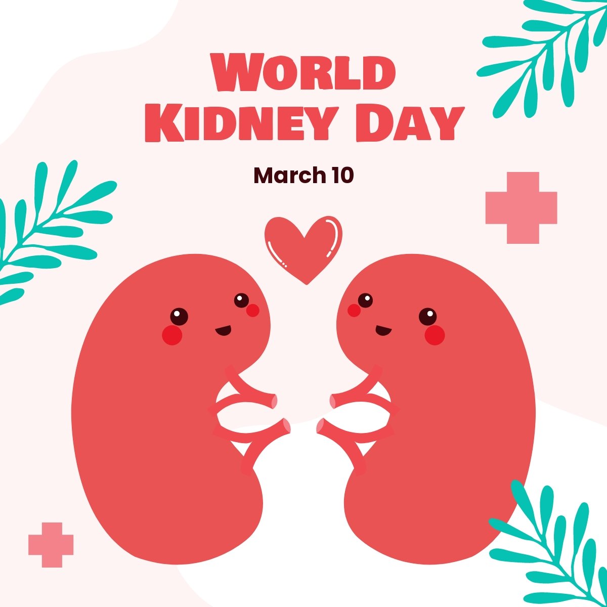 Free World Kidney Day LinkedIn Post Template