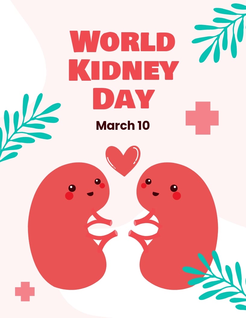 Free World Kidney Day Flyer Template