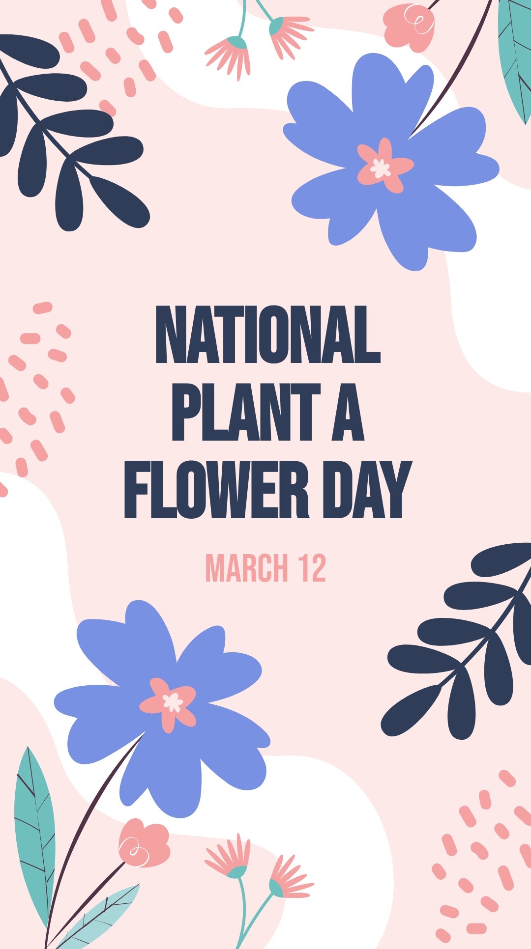 Free National Plant A Flower Day Instagram Story Template