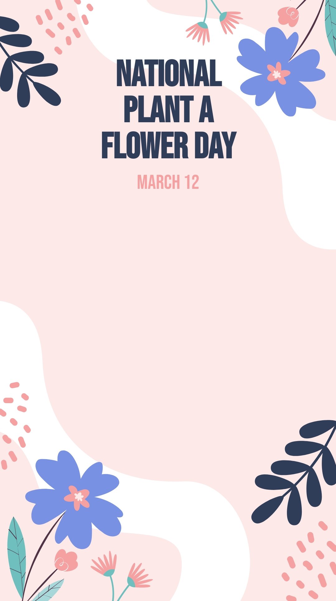 National Plant A Flower Day Snapchat Geofilter Template