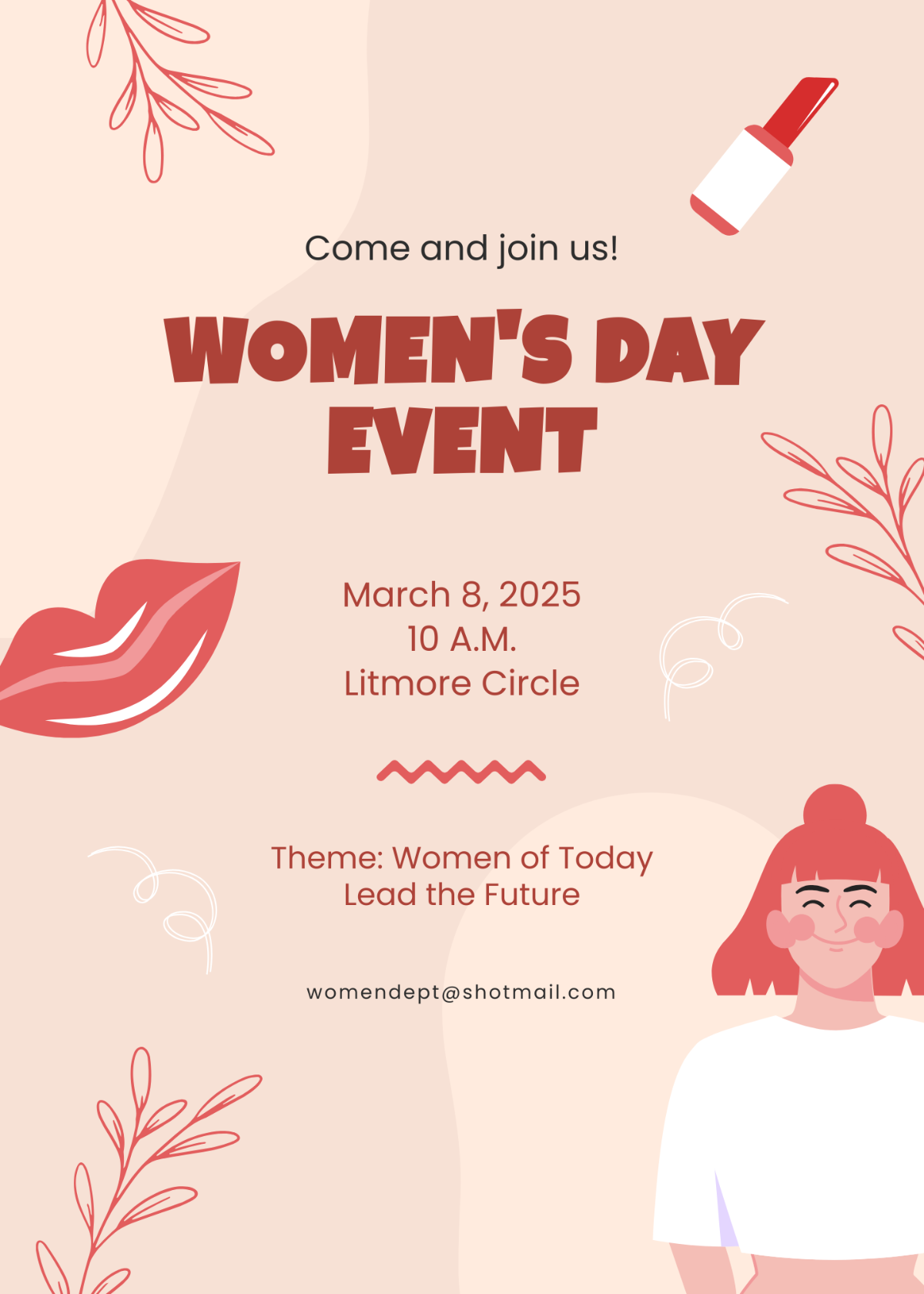 Women's Day Event Invitation Template - Edit Online & Download