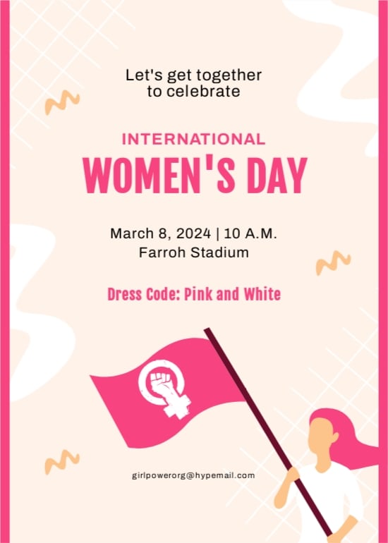 Women's Day Celebration Invitation Template