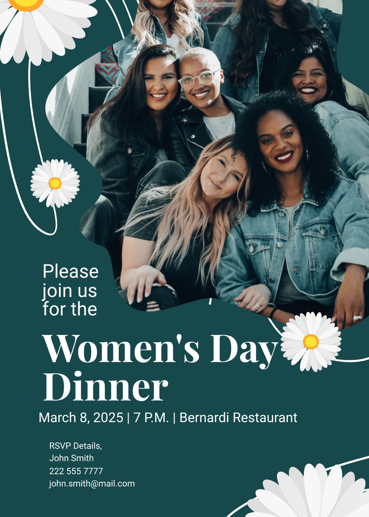 Women's Day Dinner Invitation Template - Edit Online & Download