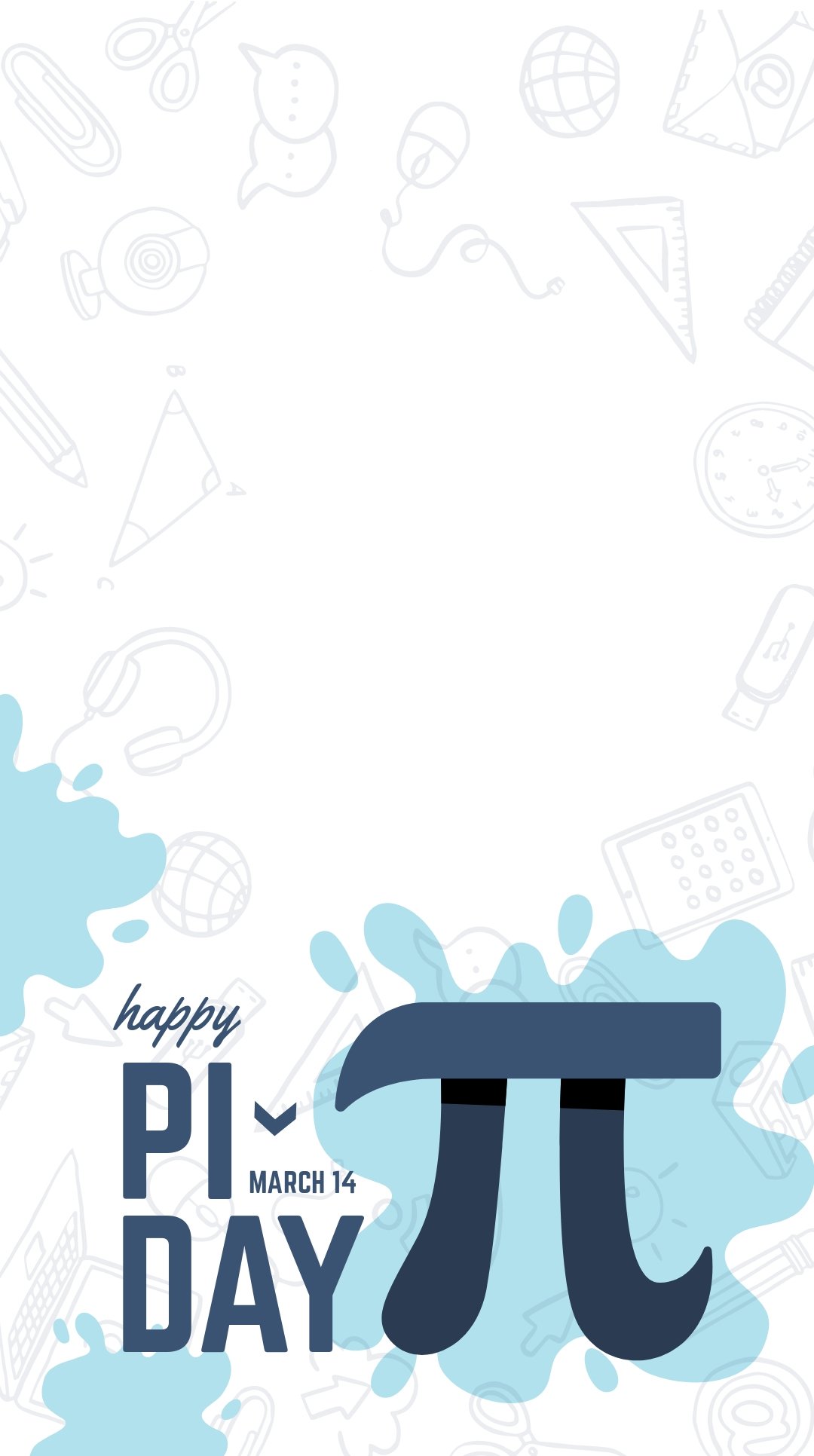 Pi Day Snapchat Geofilter Template