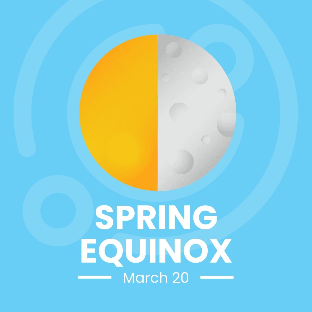 Spring Equinox Instagram Post Template