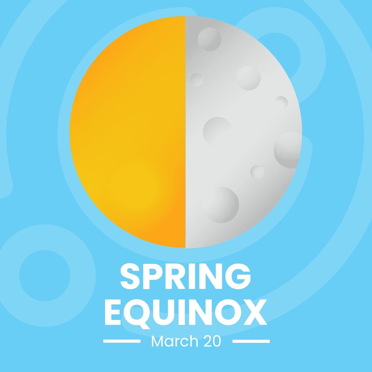 Spring Equinox Linkedin Post Template