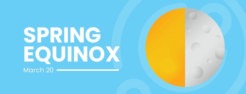 Spring Equinox Facebook Cover Template