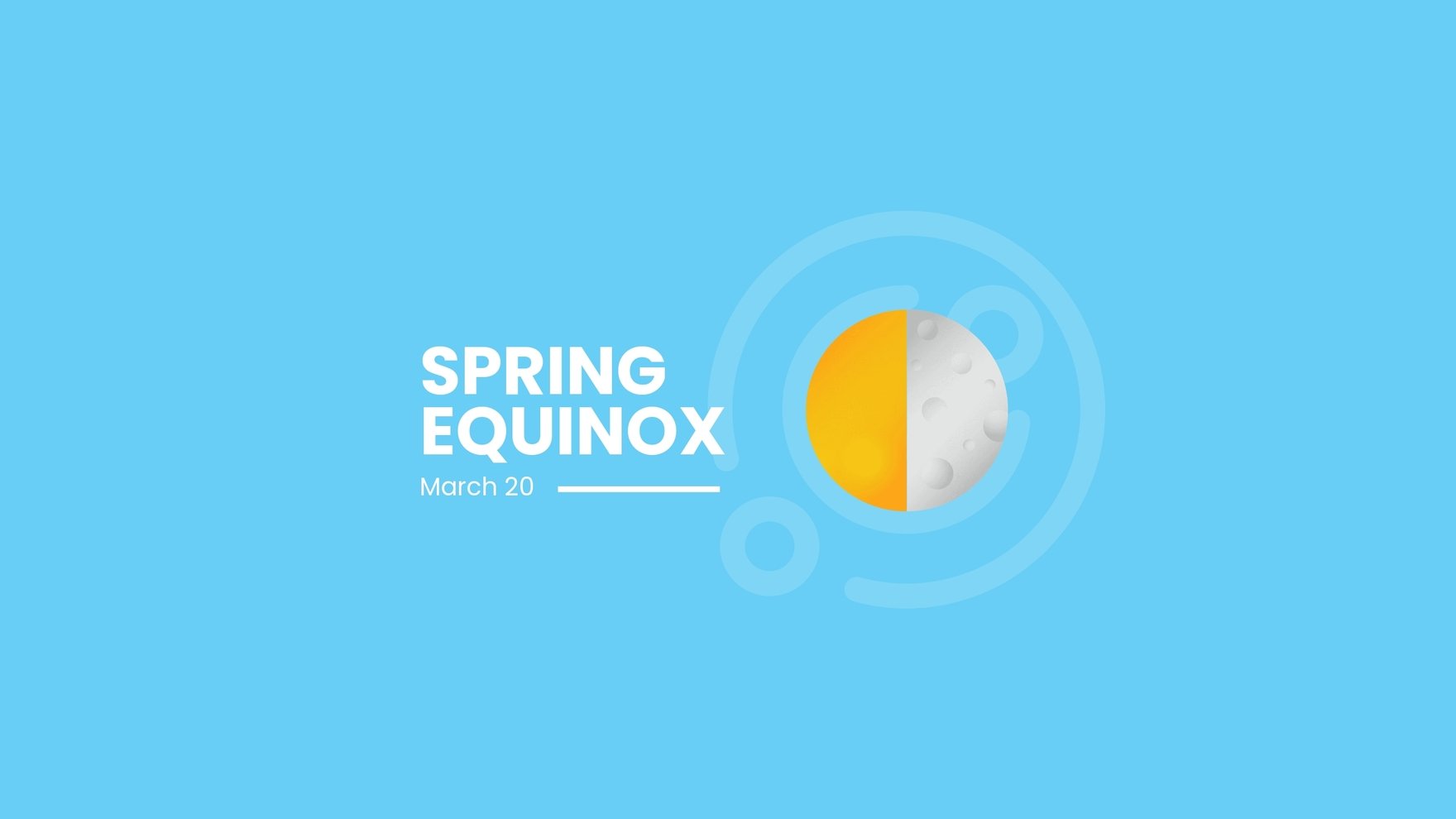 Spring Equinox YouTube Banner Template