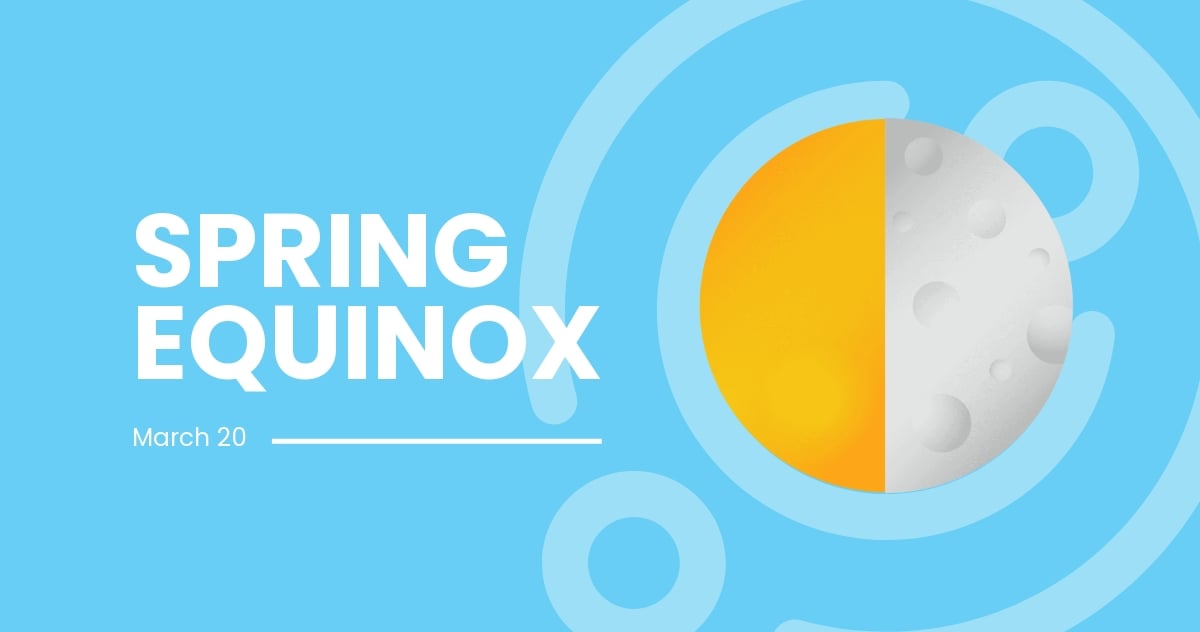 Spring Equinox Facebook Post Template