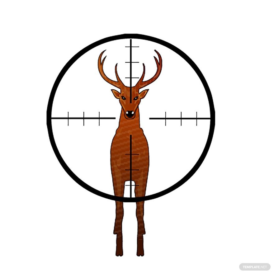 Free Deer Hunting Vector Eps Illustrator Png Svg Template Net | The ...