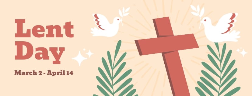 Lent Day Facebook Cover Template