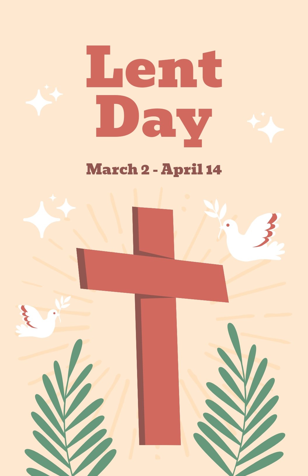 Lent Day Poster Template