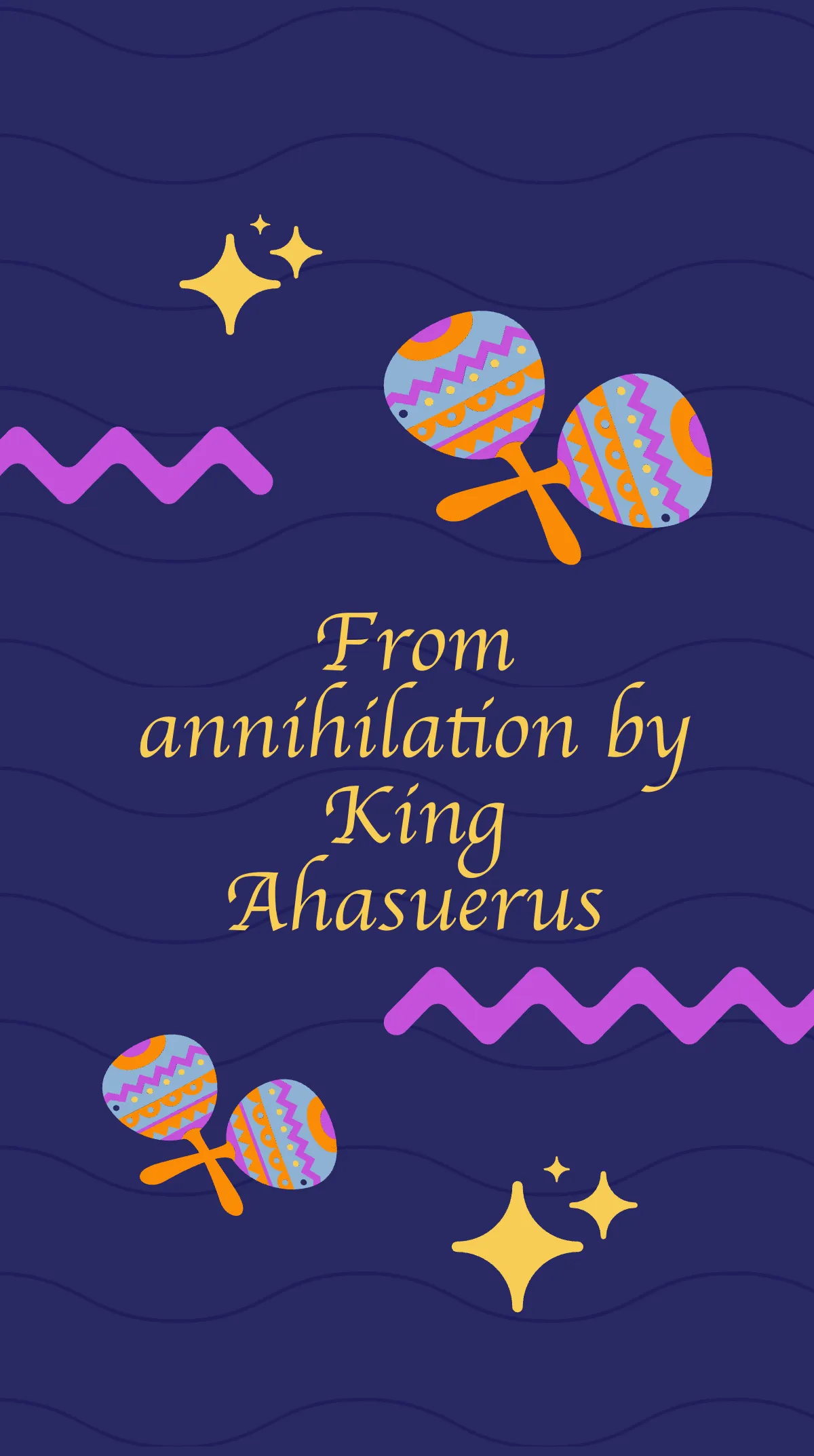 Free Happy Purim Instagram Story Template to Edit Online