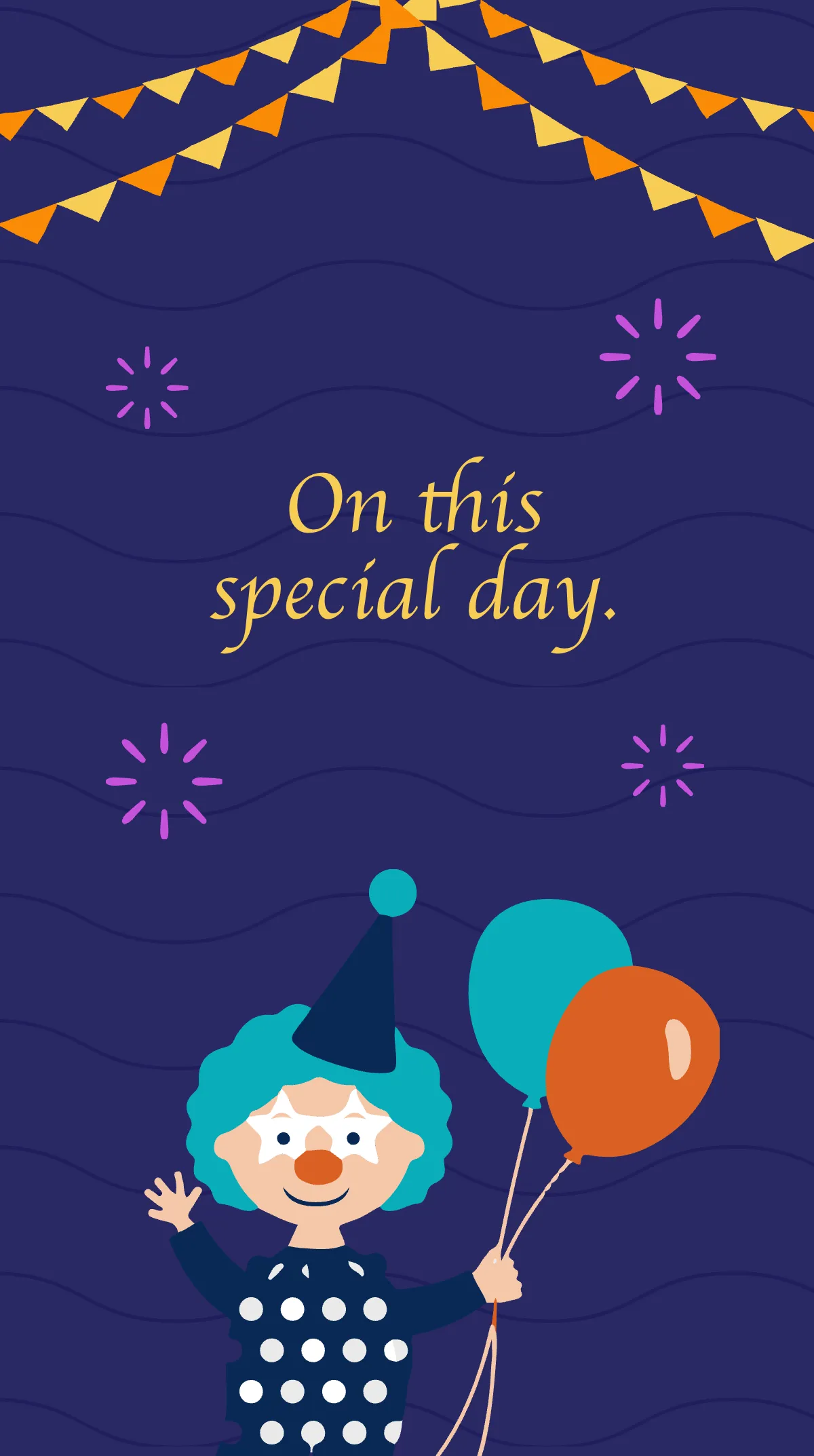 Free Happy Purim Instagram Story Template to Edit Online