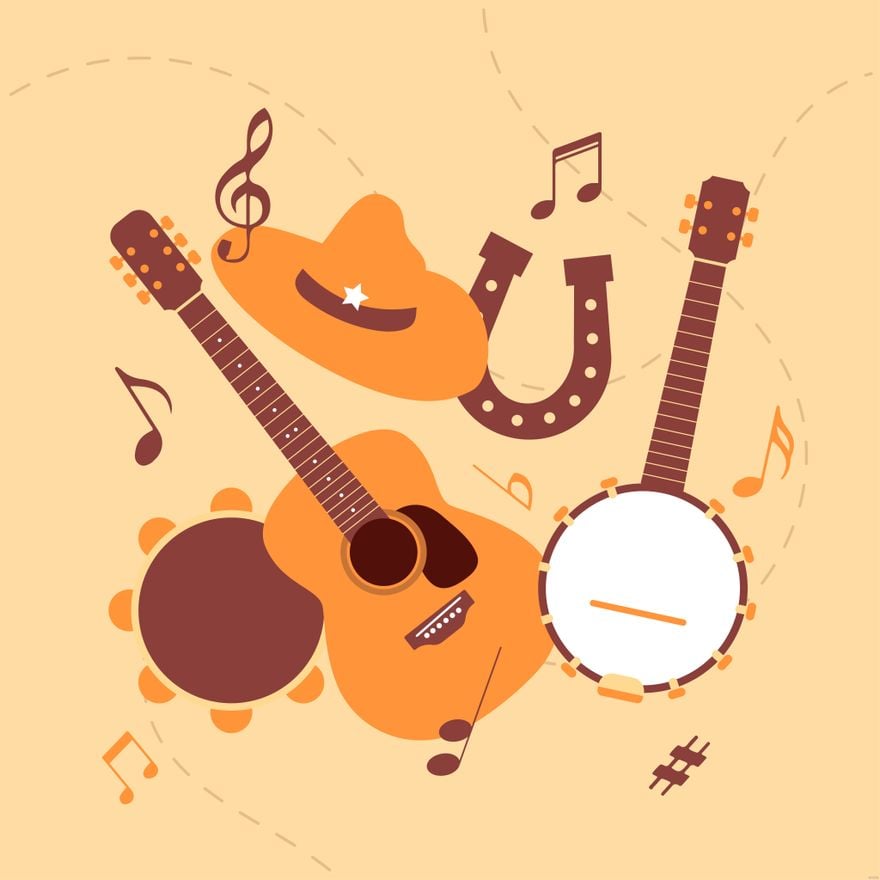 Free Country Music Illustration