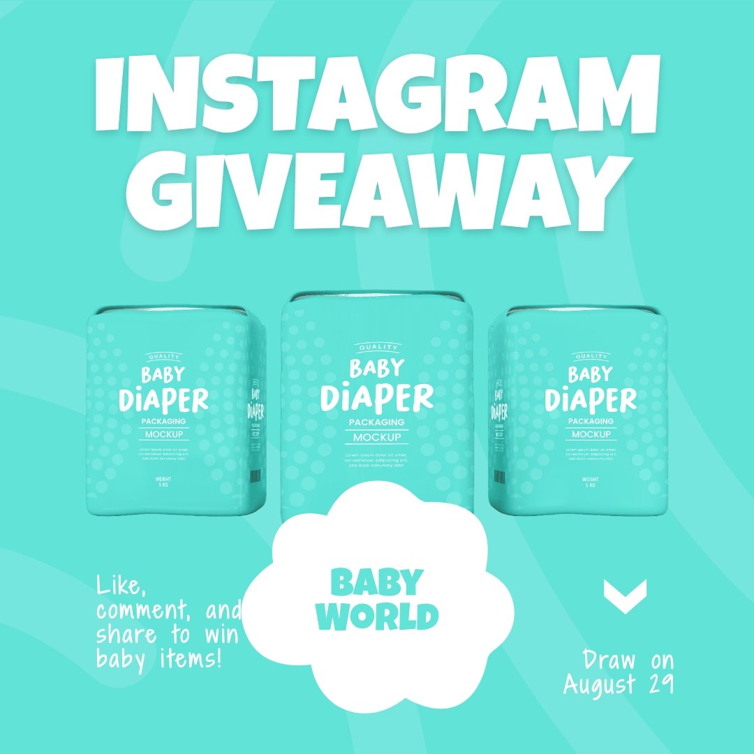 Baby Products Instagram Giveaway Template