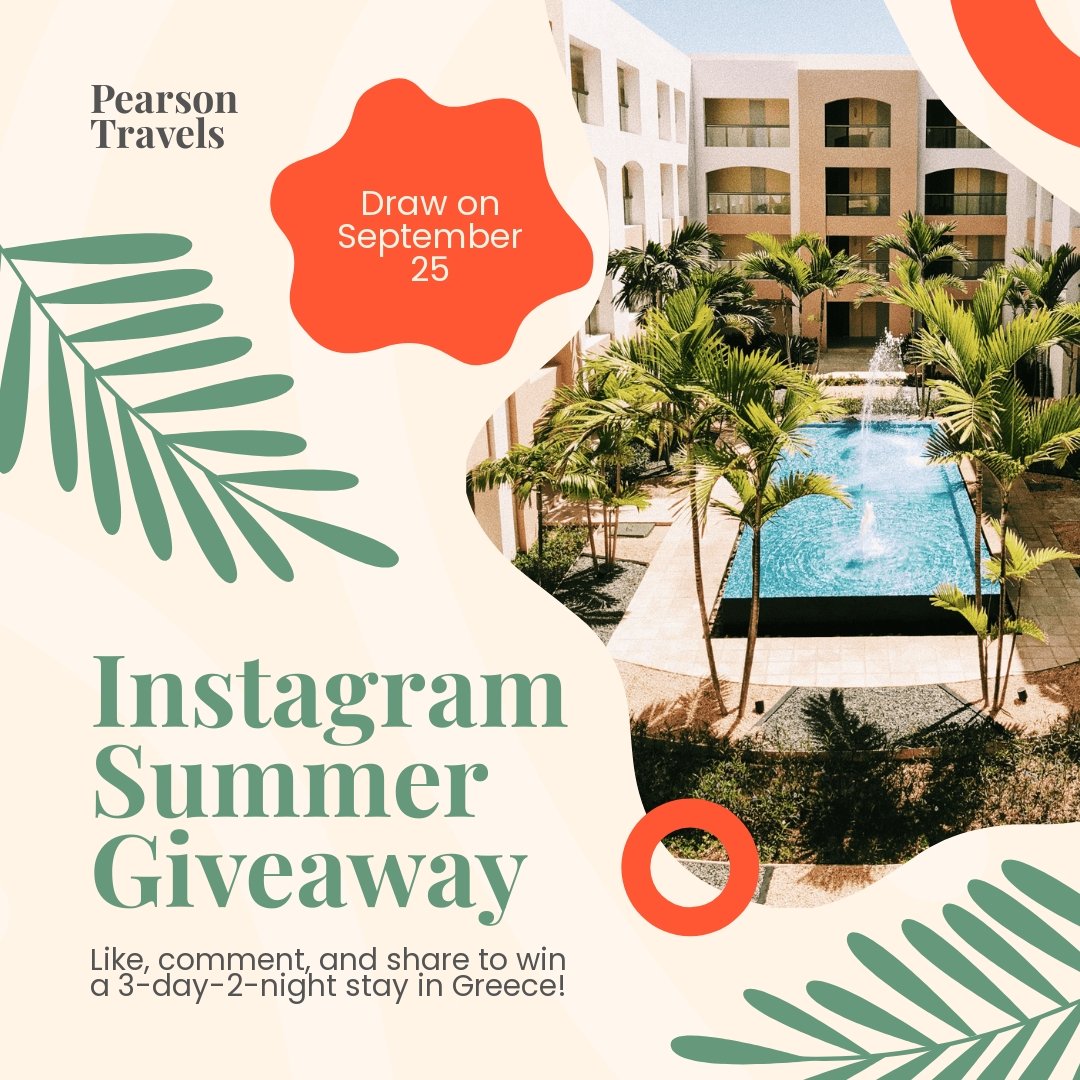 Free Summer Instagram Giveaway Template