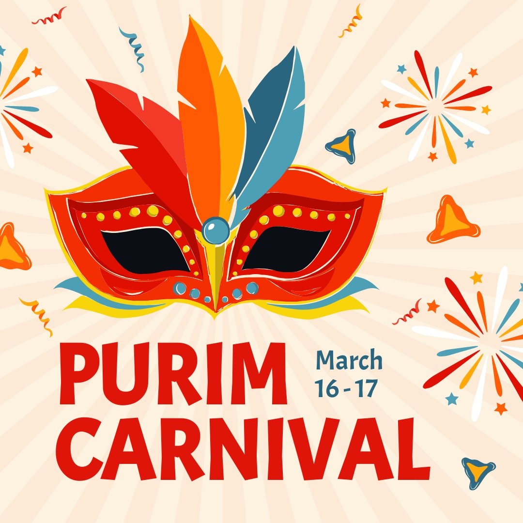 Purim Carnival Instagram Post Template