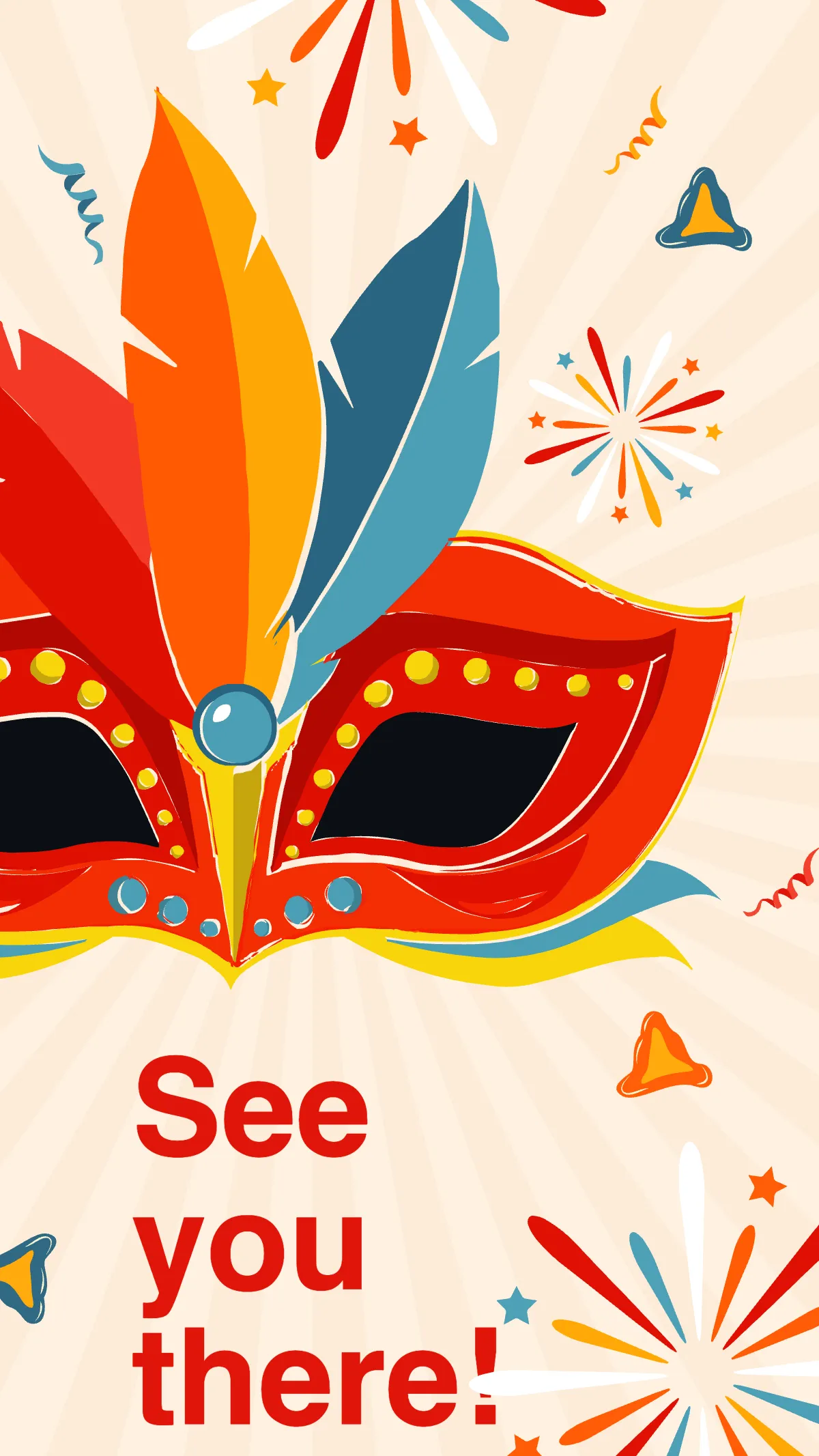 Free Purim Carnival Instagram Story Template to Edit Online