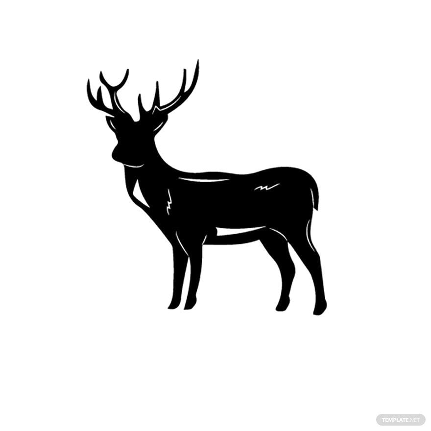 Buck Deer Vector in Illustrator, EPS, SVG, JPG, PNG