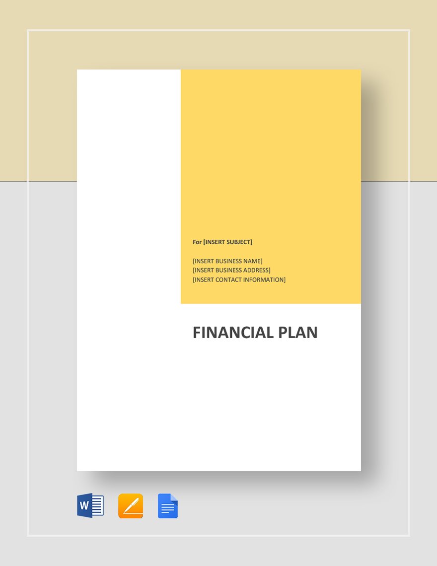 Financial Plan Template
