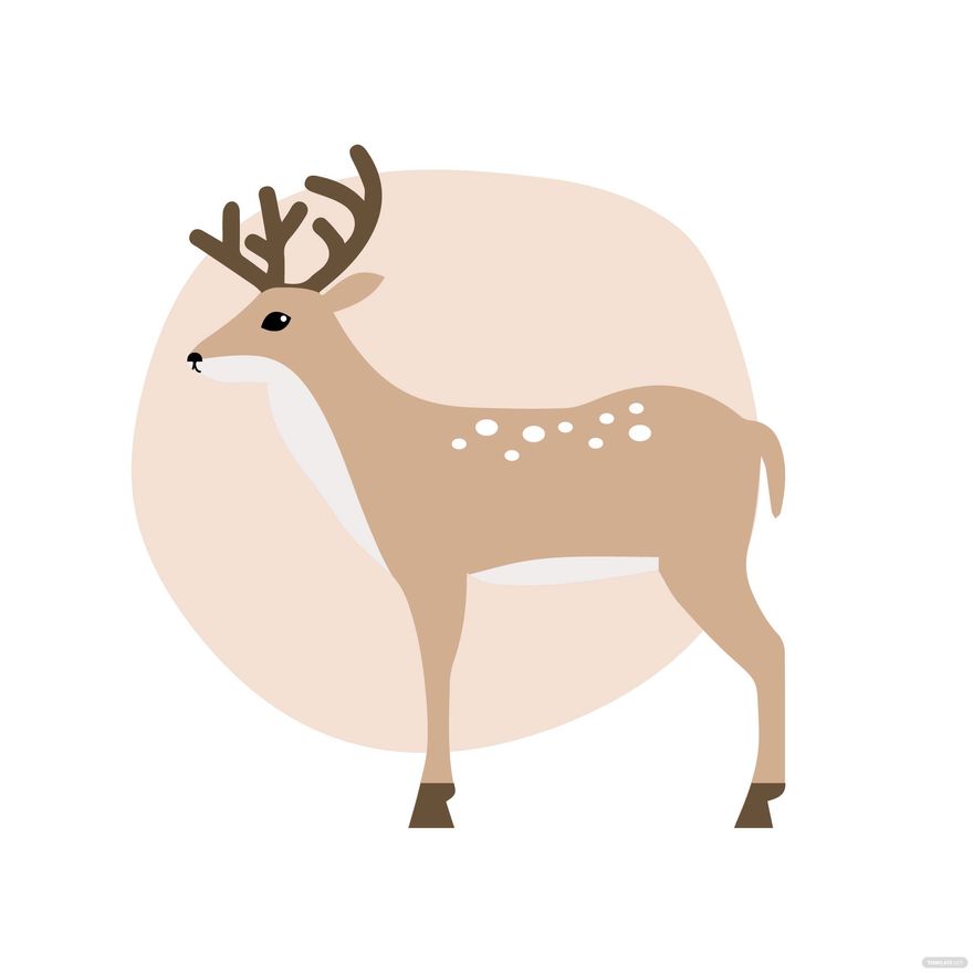 Simple Deer Vector in SVG, Illustrator, JPG, EPS, PNG - Download | Template.net