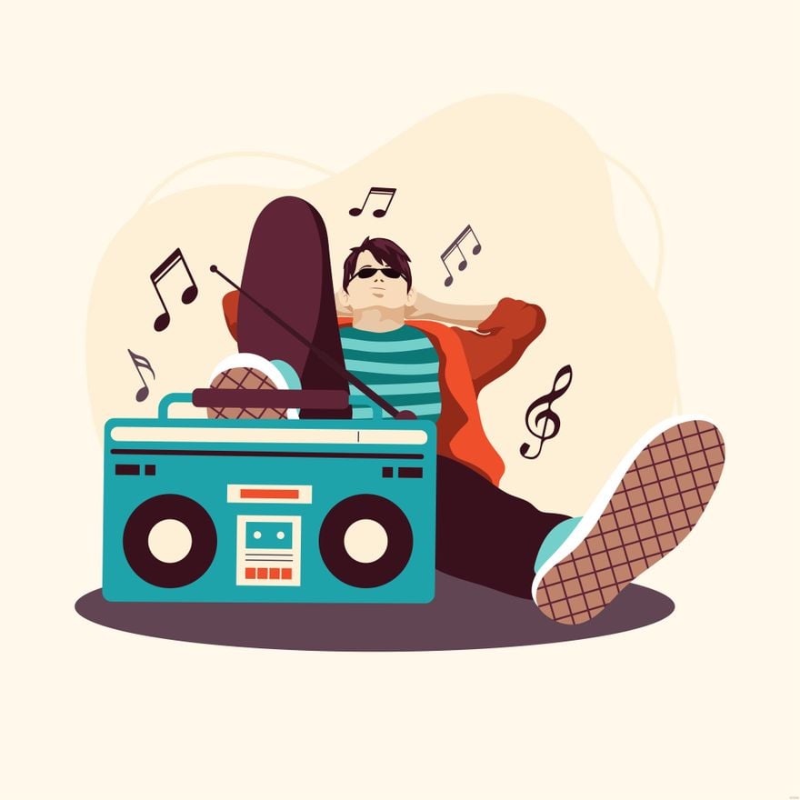 Free Music Character Illustration