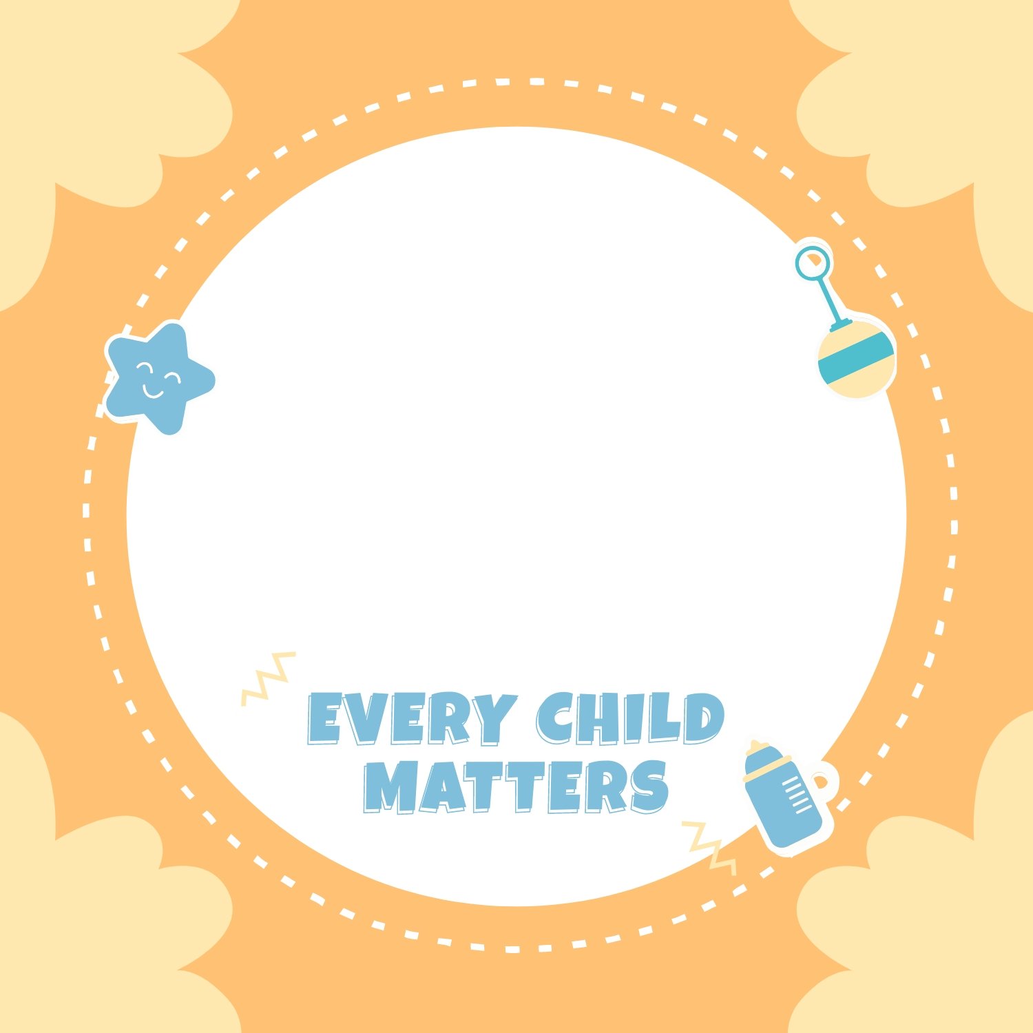 Free Every Child Matters Facebook Profile Frame Template