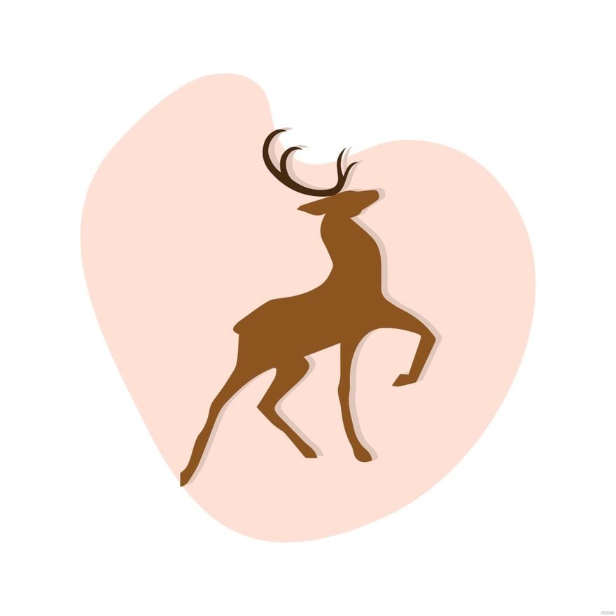 Free Deer Symbol Vector