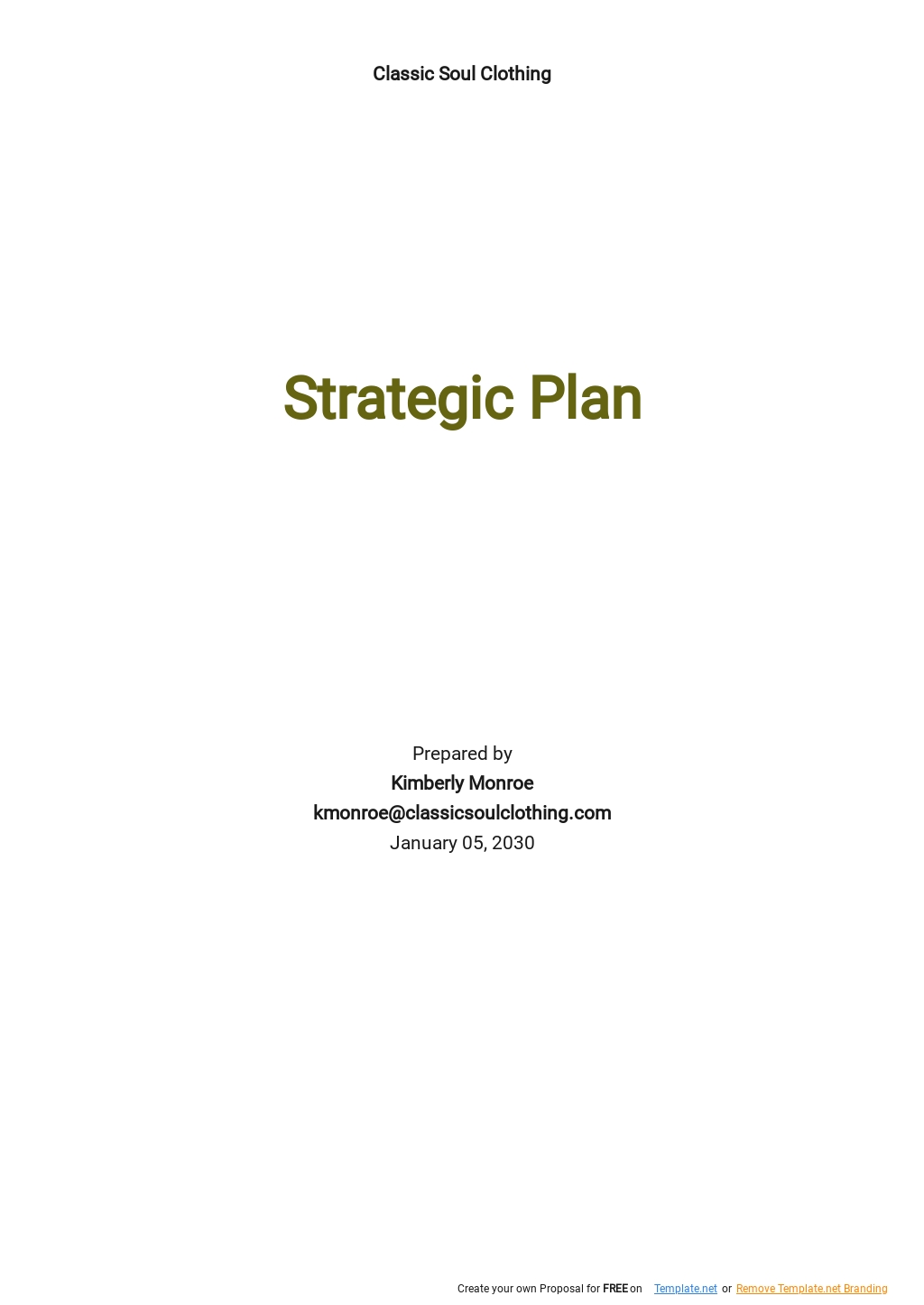 Simple Strategic Plan Template for Nonprofits [Free PDF] Google Docs