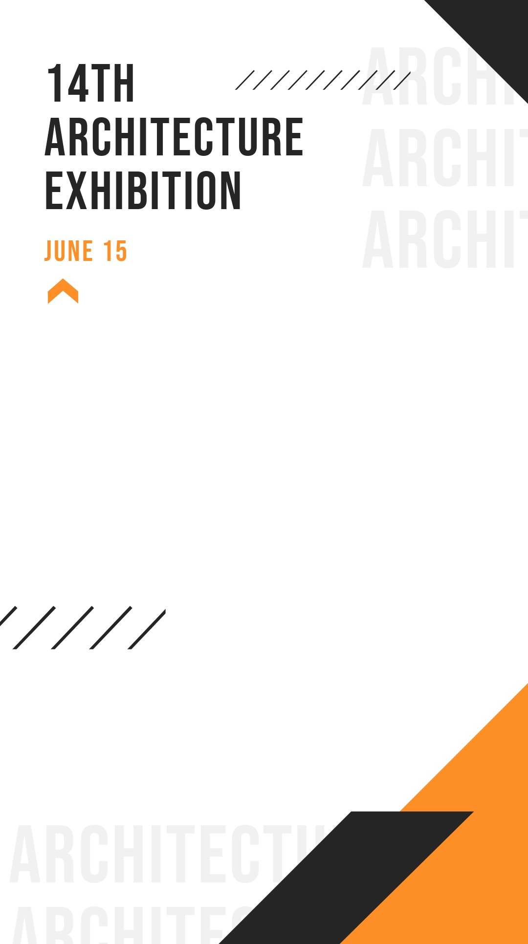 Free Architecture Exhibition Snapchat Geofilter Template