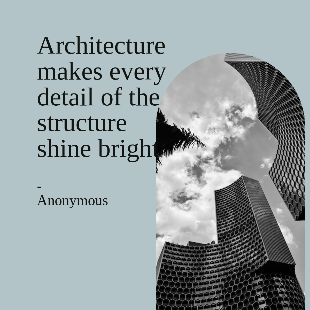 Free Architecture Quote Linkedin Post Template