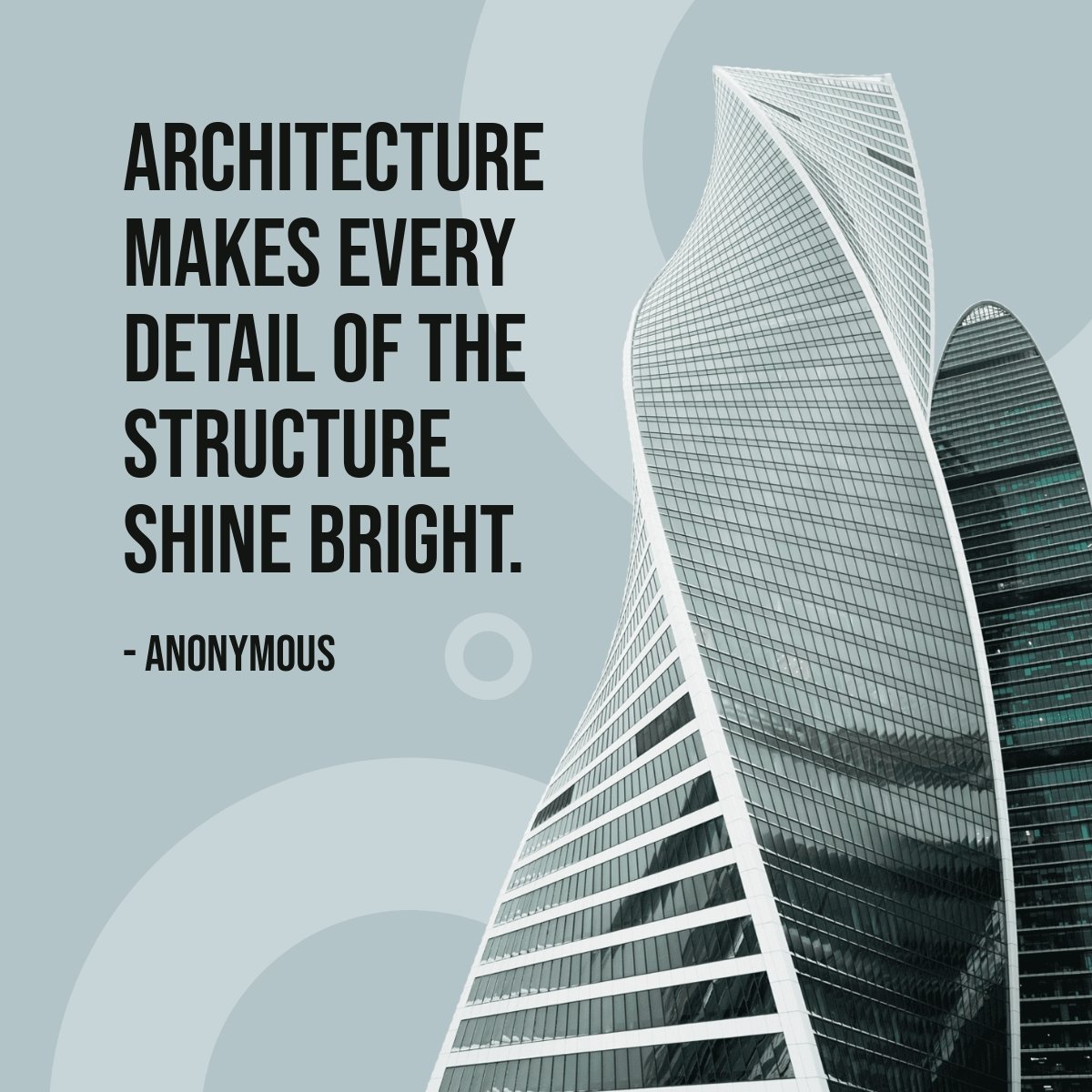 Architecture Quote Linkedin Post Template