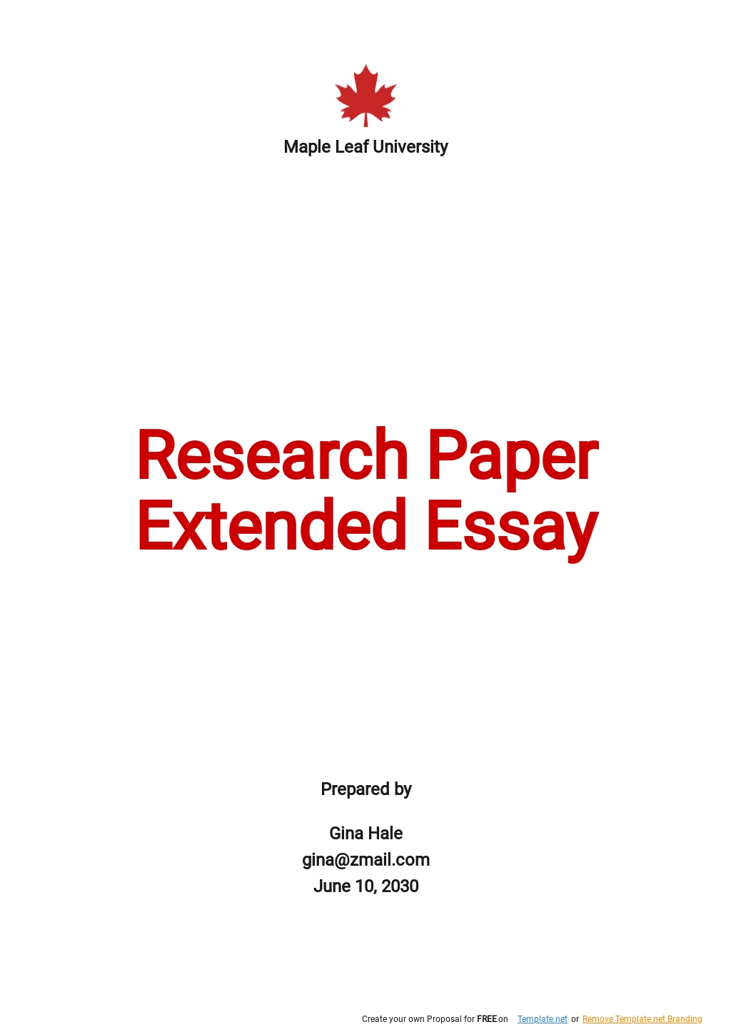 extended essay title page 2021