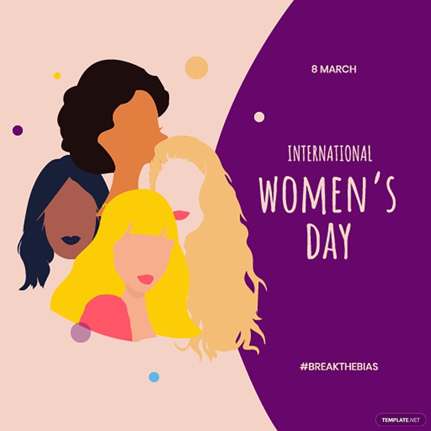 Free  Happy Women's Day Poster Vector