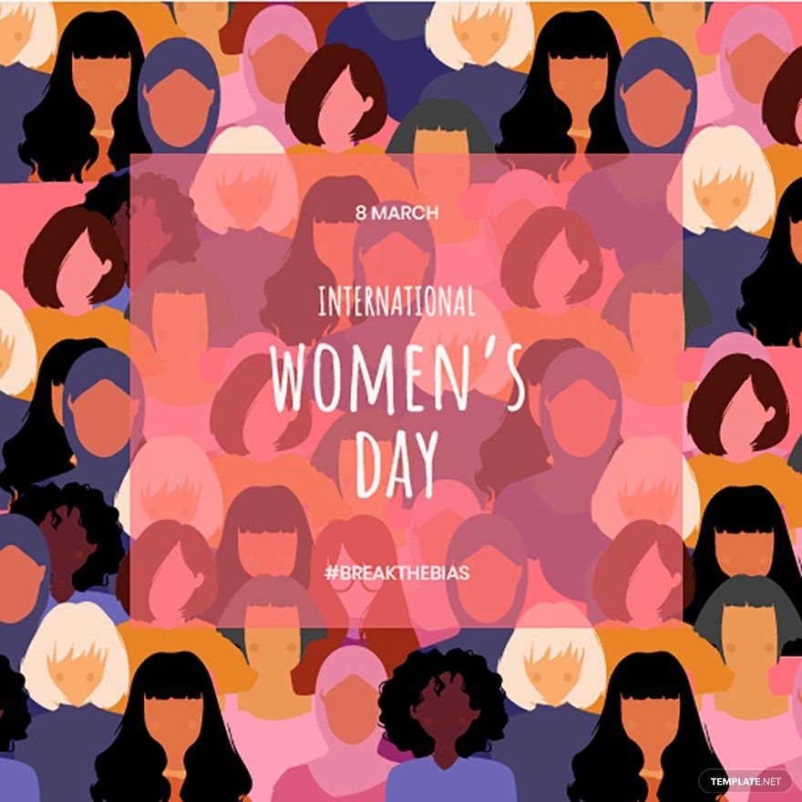 Free Women's Day Background Vector
