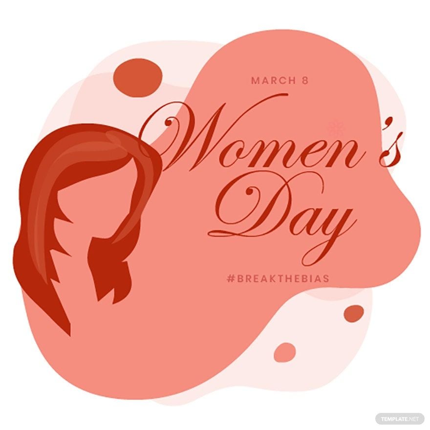 Free Women's Day Calligraphy Vector