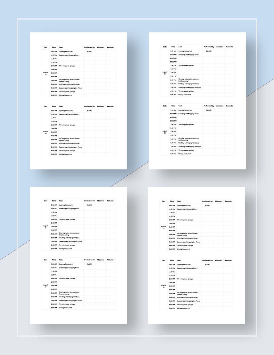 free-weekly-restaurant-cleaning-schedule-template-download-in-word