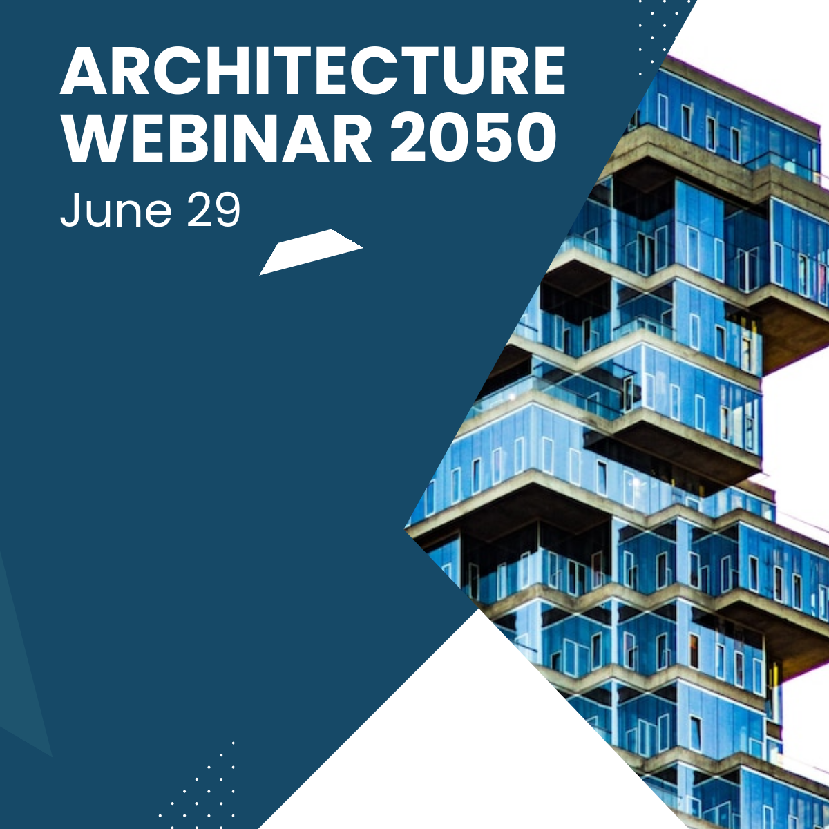 Free Architecture Webinar Linkedin Post Template to Edit Online