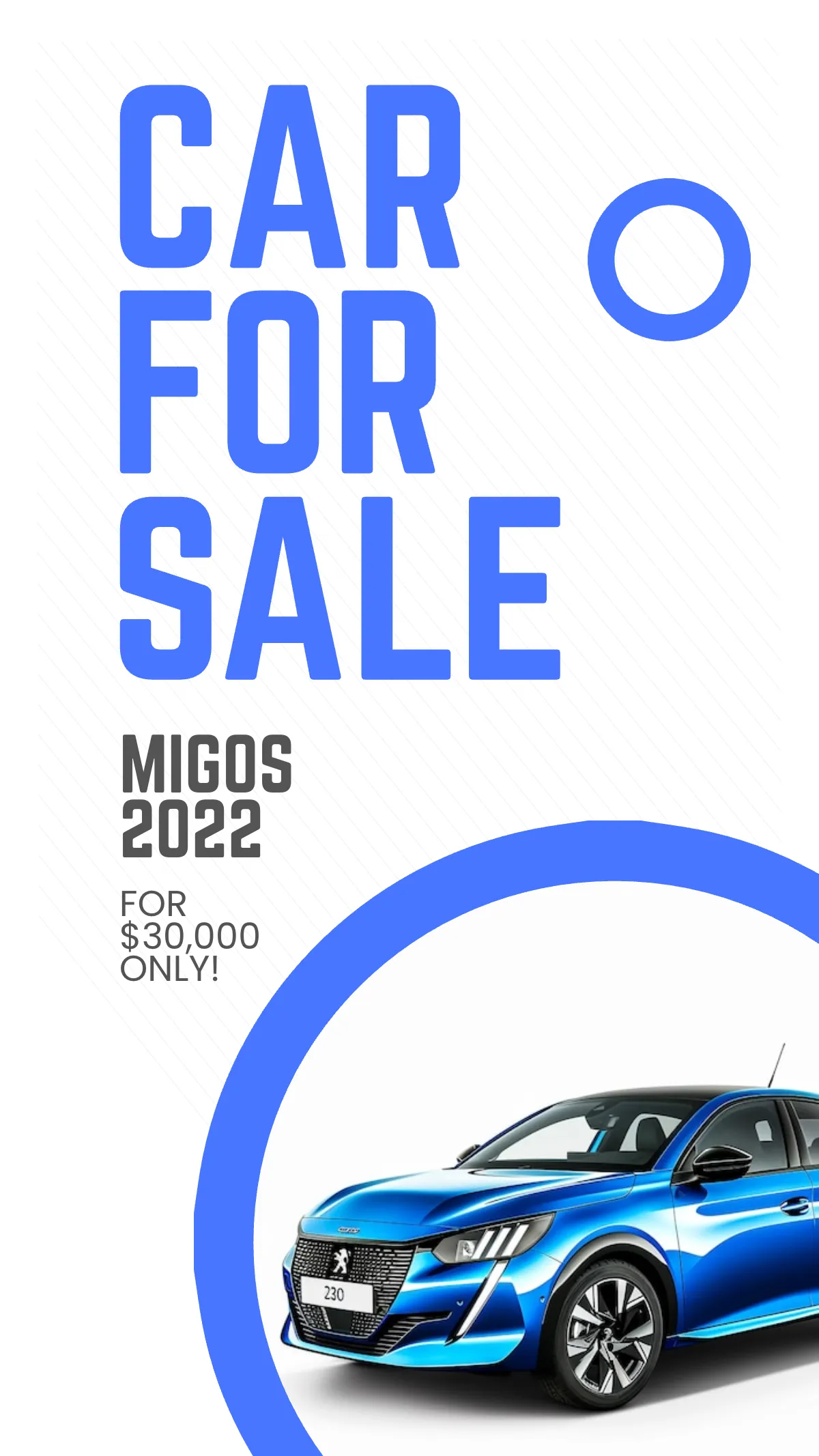 Free Car Sale WhatsApp Post Template to Edit Online
