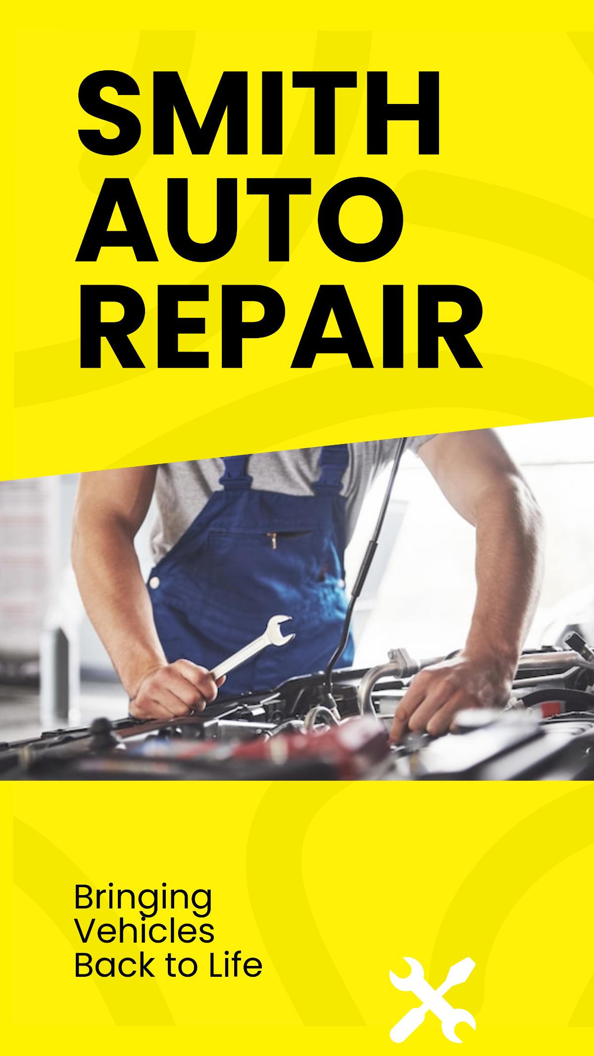 Auto Repair WhatsApp Post Template