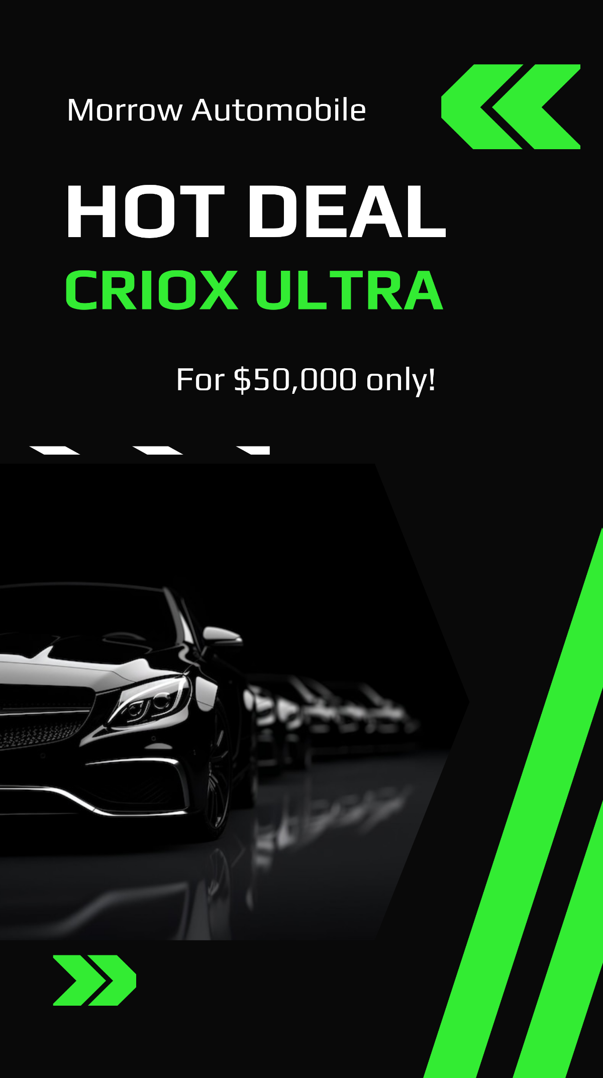 Free Car Advertisement Instagram Story Template